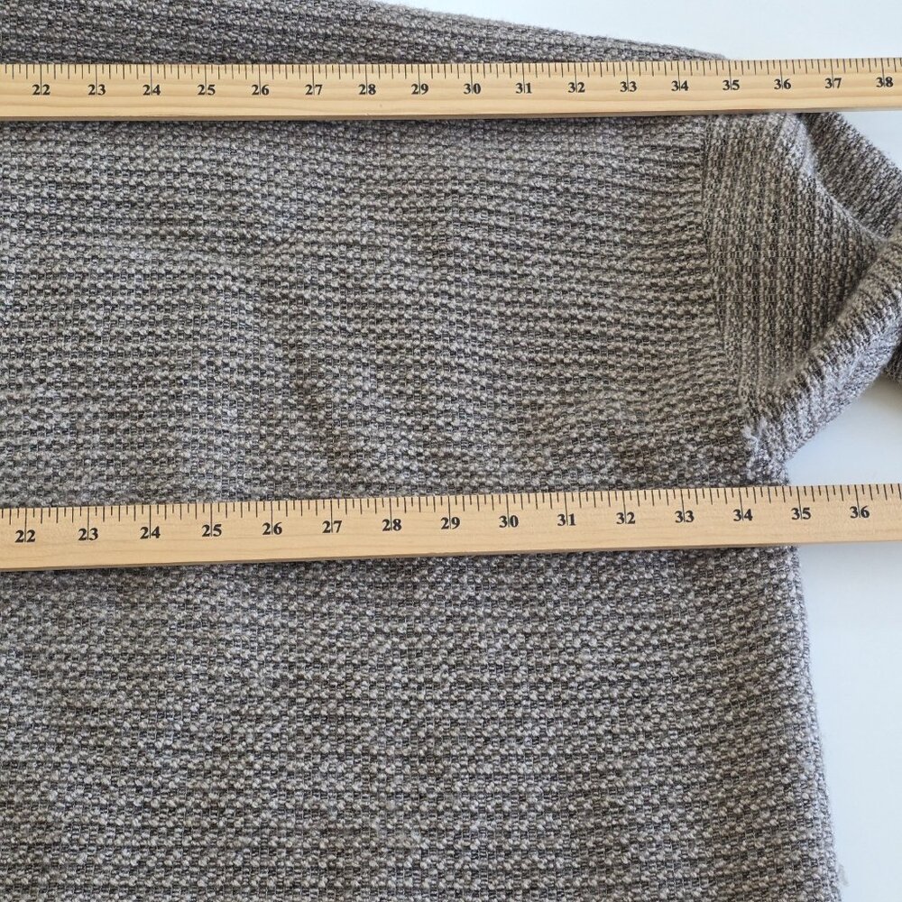 Eskandar Boxy Jacket - Size 1 / L - Brown Wool Blend - Silk Lined - Picture 5 of 15